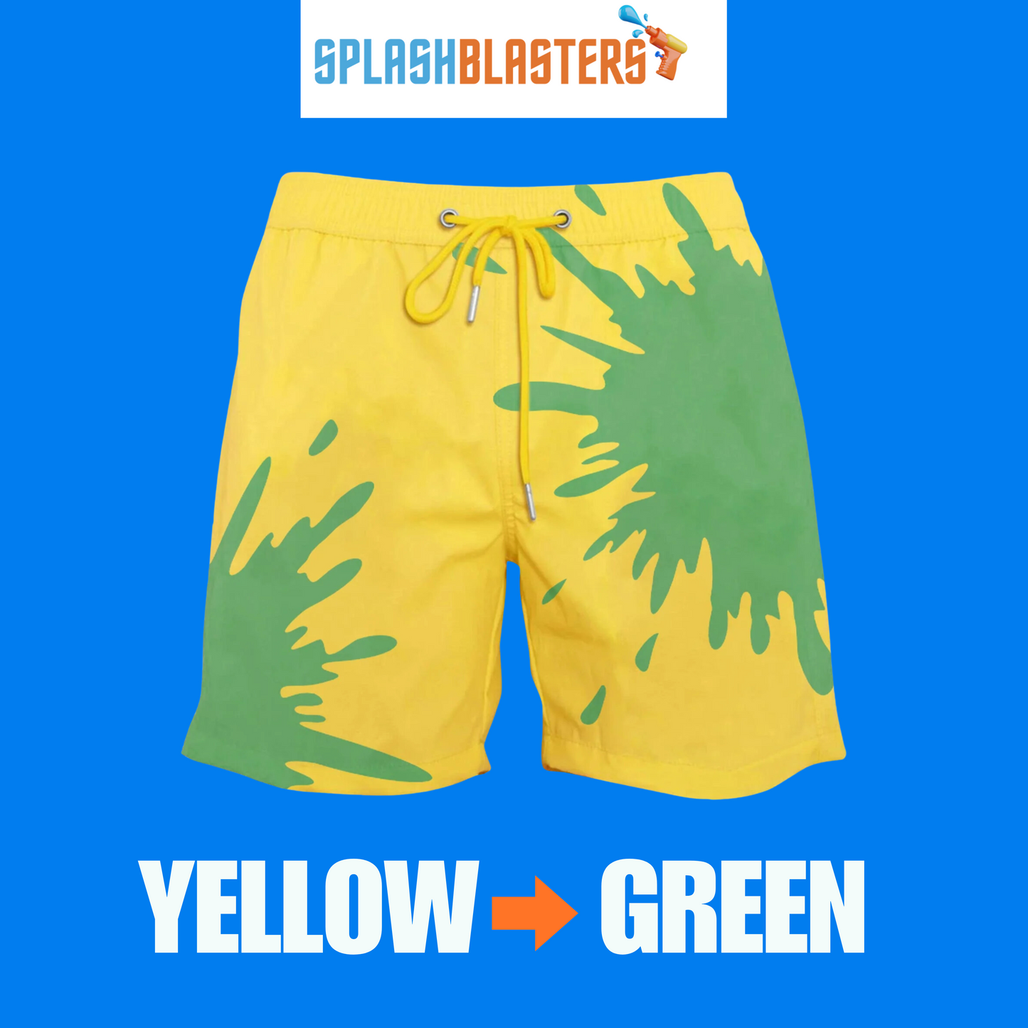 SplashBlasters color-changing swimshorts
