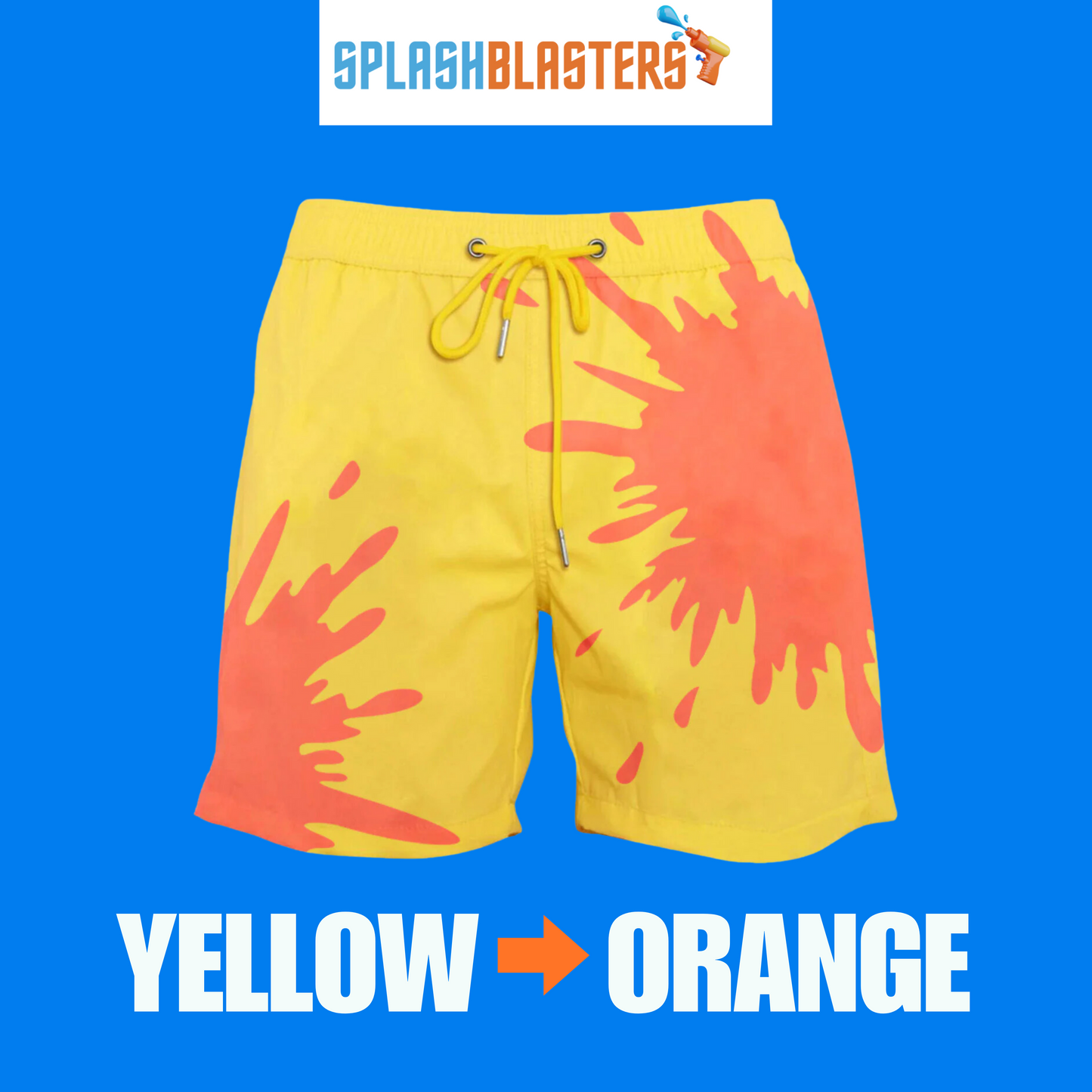 SplashBlasters color-changing swimshorts